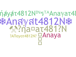 Нік - Anayat4812N