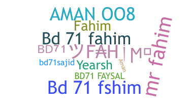 Нік - Bd71Fahim