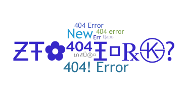 Нік - 404error